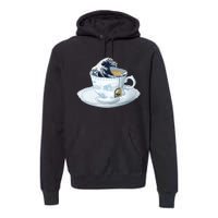 Tea Great Wave Off Kanagawa Premium Hoodie