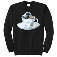 Tea Great Wave Off Kanagawa Tall Sweatshirt