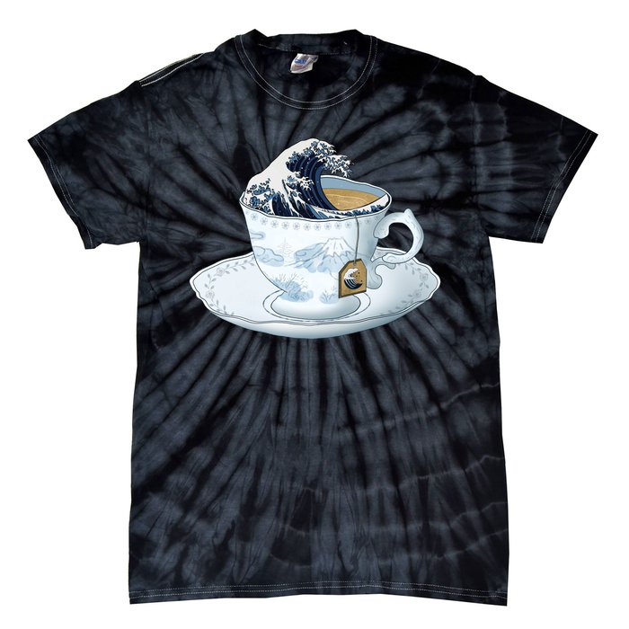 Tea Great Wave Off Kanagawa Tie-Dye T-Shirt