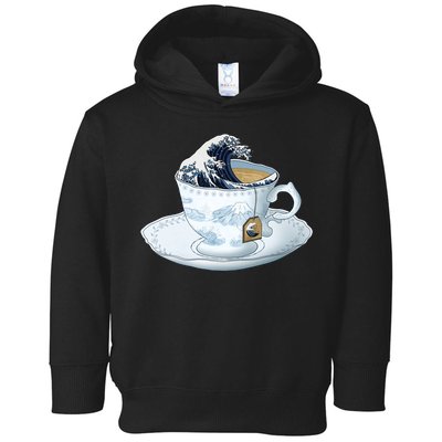 Tea Great Wave Off Kanagawa Toddler Hoodie