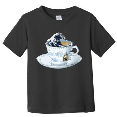 Tea Great Wave Off Kanagawa Toddler T-Shirt