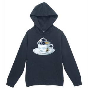 Tea Great Wave Off Kanagawa Urban Pullover Hoodie