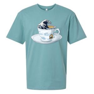 Tea Great Wave Off Kanagawa Sueded Cloud Jersey T-Shirt