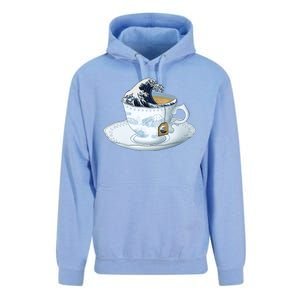 Tea Great Wave Off Kanagawa Unisex Surf Hoodie