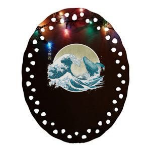 The Great Whale Ceramic Oval Ornament