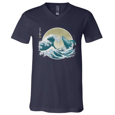 The Great Whale V-Neck T-Shirt