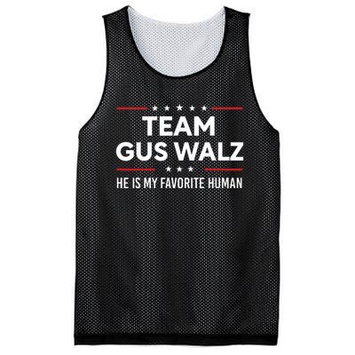 Team Gus Walz Waltz He Is My Favorite Human Mesh Reversible Basketball Jersey Tank