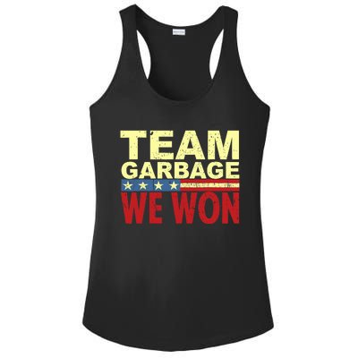 Team Garbage We Won Team Garbage For Trump 2024 Elections Ladies PosiCharge Competitor Racerback Tank