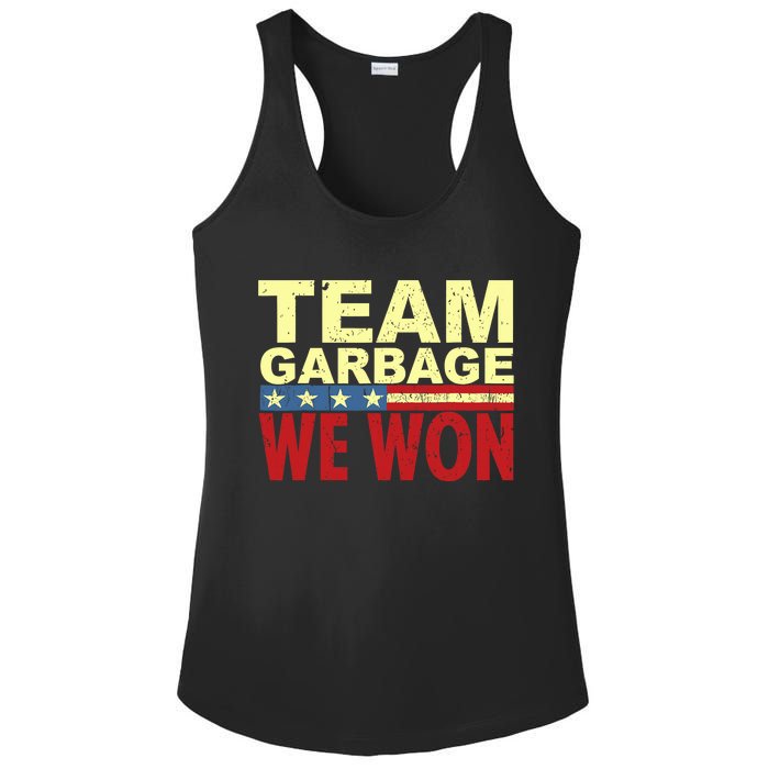 Team Garbage We Won Team Garbage For Trump 2024 Elections Ladies PosiCharge Competitor Racerback Tank