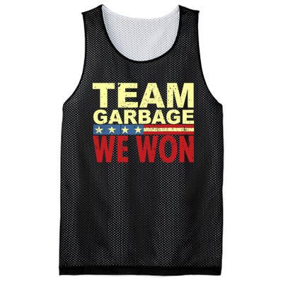 Team Garbage We Won Team Garbage For Trump 2024 Elections Mesh Reversible Basketball Jersey Tank