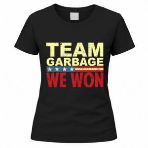 Team Garbage We Won Team Garbage For Trump 2024 Elections Women's T-Shirt