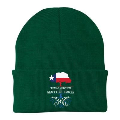 Texas Grown With Scottish Roots Scotland Pride Knit Cap Winter Beanie