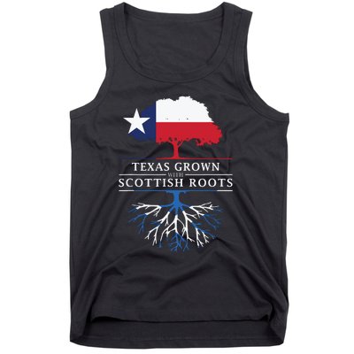 Texas Grown With Scottish Roots Scotland Pride Tank Top