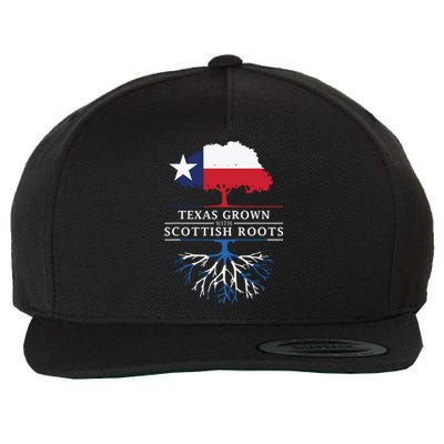 Texas Grown With Scottish Roots Scotland Pride Wool Snapback Cap