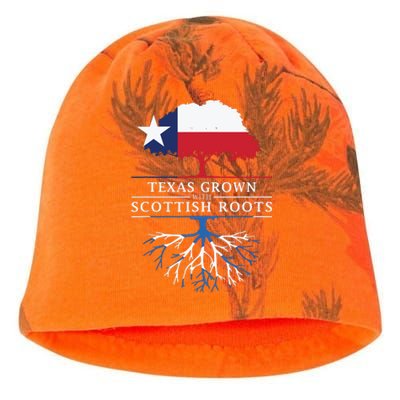 Texas Grown With Scottish Roots Scotland Pride Kati - Camo Knit Beanie