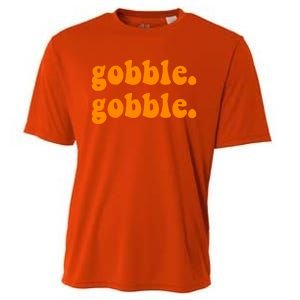 Thanksgiving Gobble Wobble For Family Turkey Dinner Cute Gift Cooling Performance Crew T-Shirt