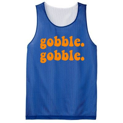 Thanksgiving Gobble Wobble For Family Turkey Dinner Cute Gift Mesh Reversible Basketball Jersey Tank