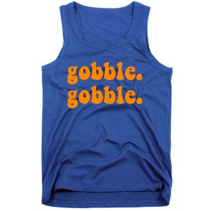 Thanksgiving Gobble Wobble For Family Turkey Dinner Cute Gift Tank Top