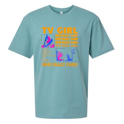 Tv Girl Who Really Care Sueded Cloud Jersey T-Shirt