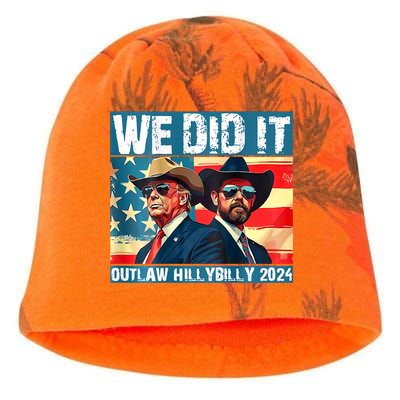 Trump Garbage We Did It Outlaw Hillbilly 2024 Kati - Camo Knit Beanie