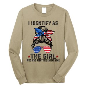 The Girl Who Was Right The Entire Time Trump 45 47 America Long Sleeve Shirt