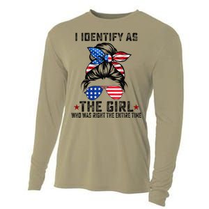 The Girl Who Was Right The Entire Time Trump 45 47 America Cooling Performance Long Sleeve Crew