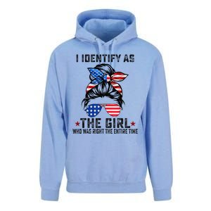 The Girl Who Was Right The Entire Time Trump 45 47 America Unisex Surf Hoodie