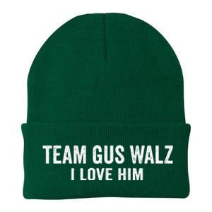 Team Gus Walz Waltz I Love Him He Is My Favorite Human Knit Cap Winter Beanie