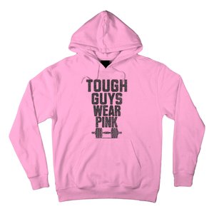 Tough Guys Wear P.I.N.K Cancer Awareness Fitness Power Hoodie