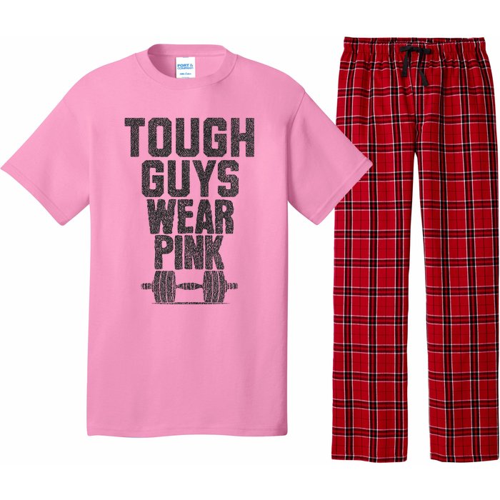 Tough Guys Wear P.I.N.K Cancer Awareness Fitness Power Pajama Set