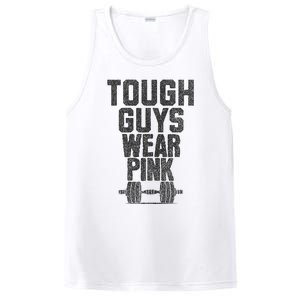 Tough Guys Wear P.I.N.K Cancer Awareness Fitness Power PosiCharge Competitor Tank