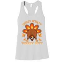 Thanksgiving Guess What Turkey Butt Women's Racerback Tank