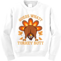 Thanksgiving Guess What Turkey Butt Kids Sweatshirt