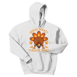 Thanksgiving Guess What Turkey Butt Kids Hoodie