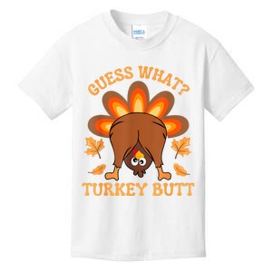 Thanksgiving Guess What Turkey Butt Kids T-Shirt