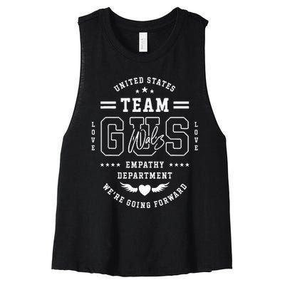 Team Gus Walz Waltz Varsity Women's Racerback Cropped Tank