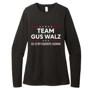 Team Gus Walz Waltz He Is My Favorite Human Womens CVC Long Sleeve Shirt