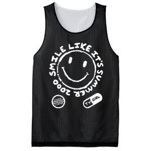 Tv Girl White On Black Summer 2000 Mesh Reversible Basketball Jersey Tank