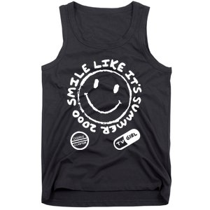 Tv Girl White On Black Summer 2000 Tank Top