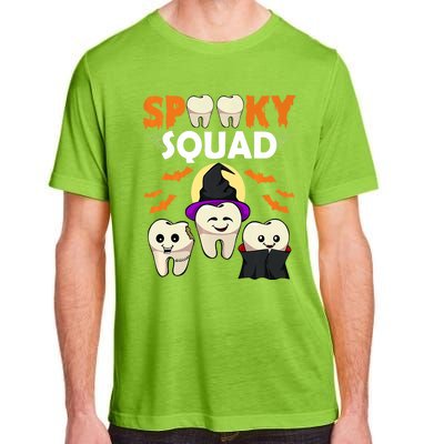 Teeth Ghost Witch Pumpkin Cute Dental Halloween Spooky Squad Cute Gift Adult ChromaSoft Performance T-Shirt