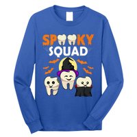 Teeth Ghost Witch Pumpkin Cute Dental Halloween Spooky Squad Cute Gift Long Sleeve Shirt