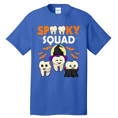 Teeth Ghost Witch Pumpkin Cute Dental Halloween Spooky Squad Cute Gift Tall T-Shirt