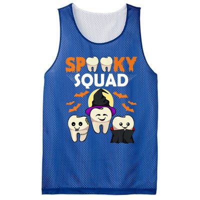 Teeth Ghost Witch Pumpkin Cute Dental Halloween Spooky Squad Cute Gift Mesh Reversible Basketball Jersey Tank