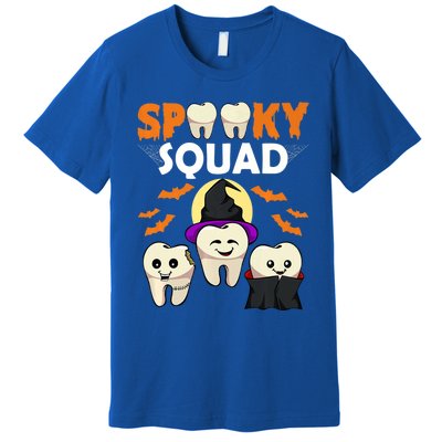 Teeth Ghost Witch Pumpkin Cute Dental Halloween Spooky Squad Cute Gift Premium T-Shirt