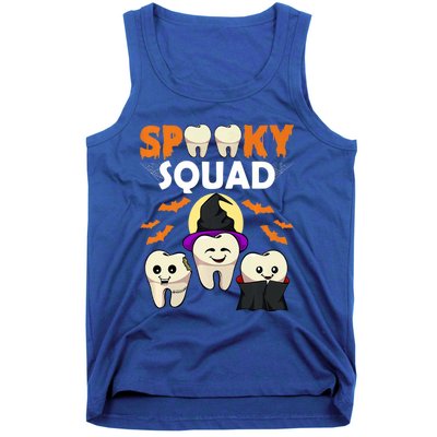 Teeth Ghost Witch Pumpkin Cute Dental Halloween Spooky Squad Cute Gift Tank Top