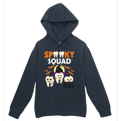 Teeth Ghost Witch Pumpkin Cute Dental Halloween Spooky Squad Cute Gift Urban Pullover Hoodie