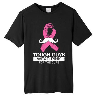 Tough Guys Wear Pink For The Cure Men Breast Cancer Warrior Tall Fusion ChromaSoft Performance T-Shirt