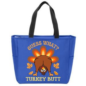 Thanksgiving Guess What Turkey Butt Zip Tote Bag