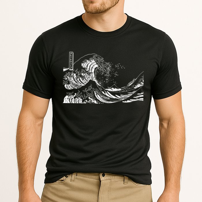 The Great Wave Classic Japanese Art Cooling Performance Crew T-Shirt