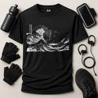 The Great Wave Classic Japanese Art Cooling Performance Crew T-Shirt